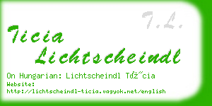 ticia lichtscheindl business card